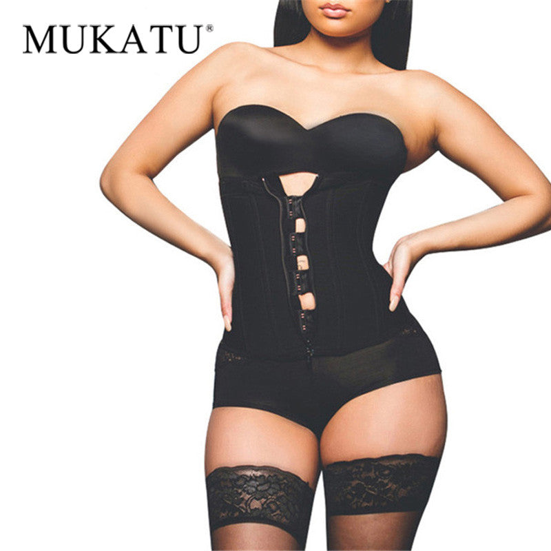 Load image into Gallery viewer, Zipper Latex Corsets -Slimming Shapewear